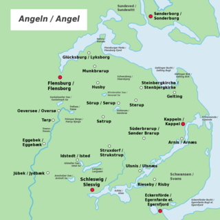 Location of Angeln