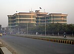 Building on a main road