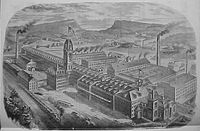 Meriden Britannia Co. electro-gold and silverplating factory, 1881