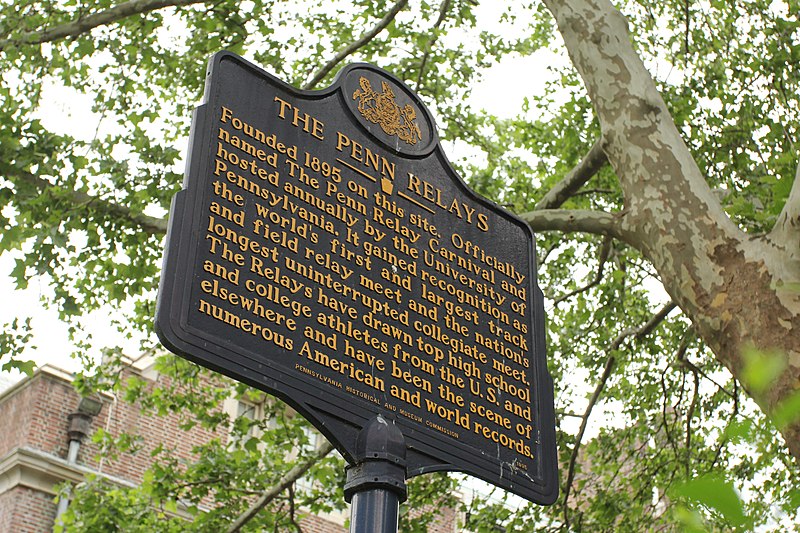 File:Penn Relays Marker.jpg