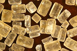 Brown sugar crystals