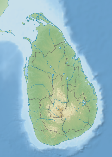 Archivo:Sri Lanka relief map.svg