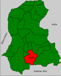 Badin is located in the south of Sindh