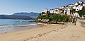 A view of the town down from the beach