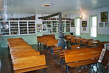 The one-room school house Harold Warp attended as a child and later purchased