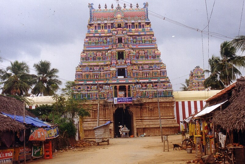 File:Patteeswaram Durgai Temple Gopuram.jpg