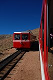 Two trains at Windy Point