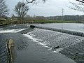 Image 23A weir on the River Calder, West Yorkshire (from River ecosystem)