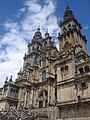 Fachada del Obradoiro en la Catedral de Santiago de Compostela, de Fernando de Casas Novoa (1740).