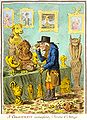 Cognocenti, Gillray Cartoon, 1801