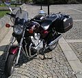 1995 Honda CB750 with windshield and saddlebags