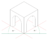 Axonometric projection (isometric)