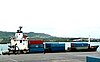 MV Geysir loading containers in 2009