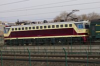 SS7C-0132 locomotive at Xikang Railway near Xi'an.