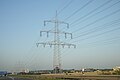 Four-circuit, two-voltage power transmission line; "Bundled" 2-ways