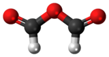 Ball-and-stick model of the formic anhydride molecule