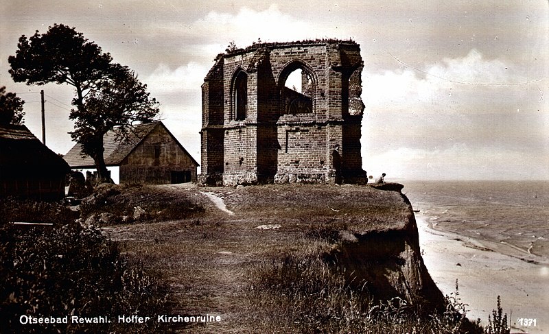 Файл:Rewahl Hoffer Kirchenruine 1930.jpg