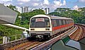 A Kawasaki Heavy Industries C151 train on the Singapore MRT.