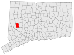 Location in Connecticut