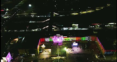 Night View of Dhanbad Junction railway station. (Largest Railway Station in Jharkhand)