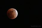 Eclipse observed from Salem, Oregon. Lunar north is near top-left.