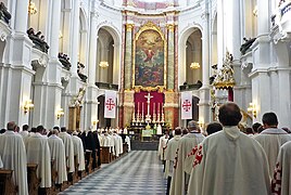 Inside Dresden Cathedral, 9 October 2010.