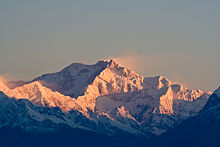 A photograph of Kangchenjunga