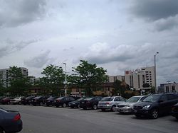 Richmond Hill's Central Business District (Highway 7 / Leslie Street) Skyline, as seen from Times Square