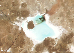 Vista satelital del salar