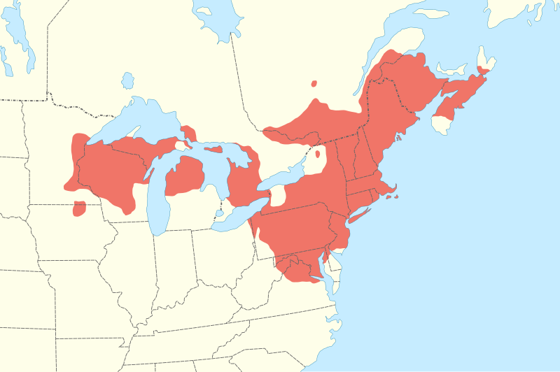 File:Wood turtle distribution.svg