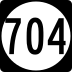 State Route 704 marker