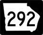 State Route 292 marker