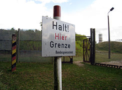 1 - reconstructed border installations at Schlagsdorf