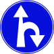 Go straight or make right U-Turn