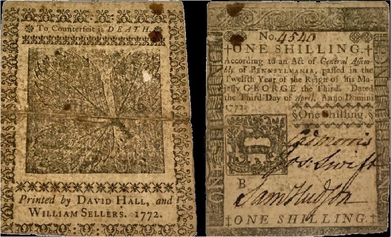 File:One Shilling, printed 1772.jpg