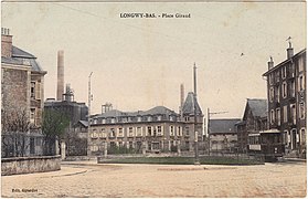 Comptoir building in the center of Place Giraud. Longwy Bas, pre-1914