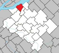 Location within Bellechasse RCM.