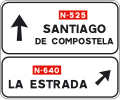 S-220 Pre-signaling of directions to a conventional road