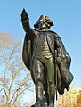 Friedrich Wilhelm von Steuben (1947), Warren Wheelock, sculptor, outside Philadelphia Museum of Art, Pennsylvania.