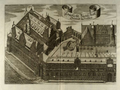 Stallhof Dresden, engraving 1680, by Anton Weck