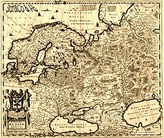 На «новейшей карте России» 1638 года