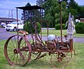 An early gasoline-powered tractor