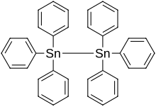 Hexaphenyldistannane.svg