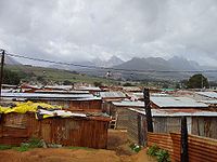 Shacks in Kayamandi, South Africa