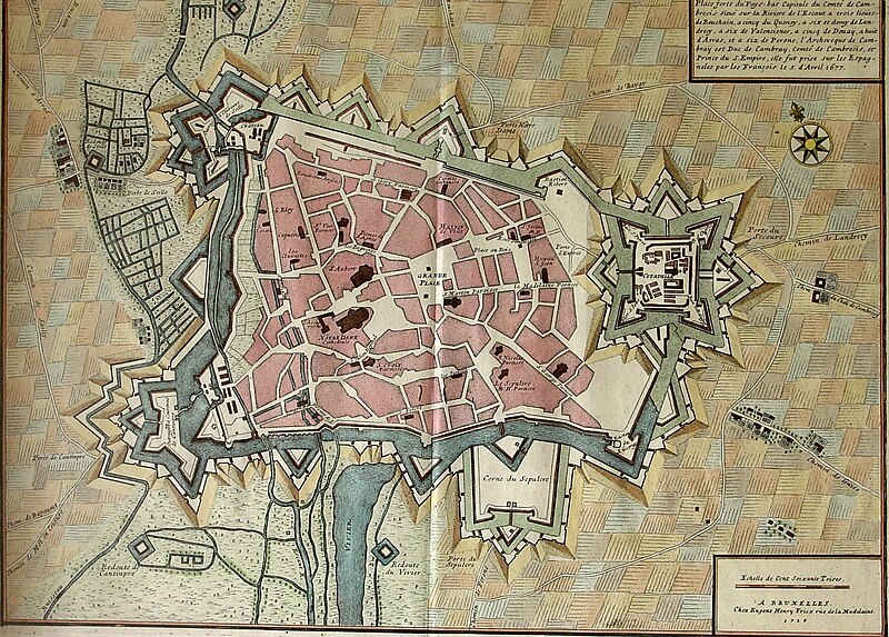 File:Map of Cambrai 1710.jpg