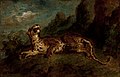 The Tiger, by Eugene Delacroix, used violet in the sky and shadows.