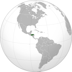 Location of Honduras