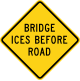 Bridge ices before road