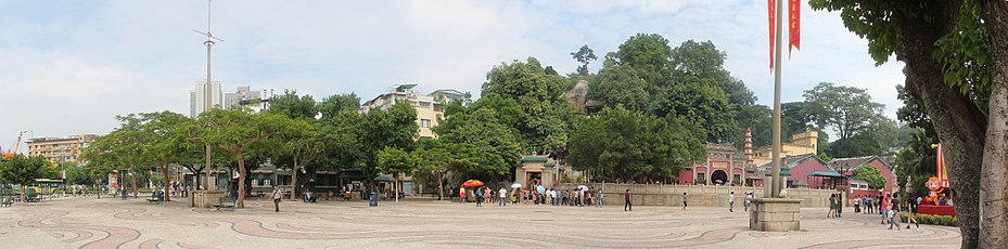 妈阁庙与妈阁庙前地全景