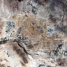 A photo taken from space of the Phoenix Area